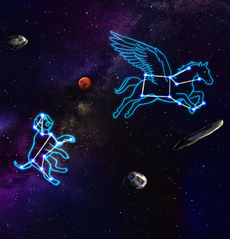 360 degree nightsky for Oulu city library, 2021